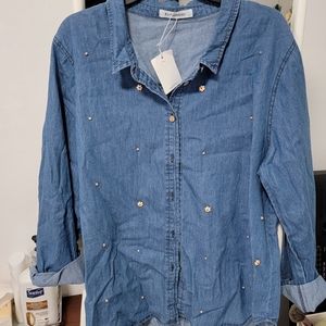 Chambray button shirt
